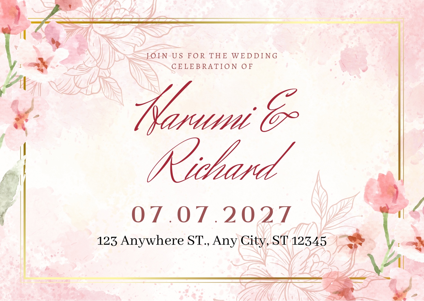 Wedding invitations eCard! Customisation & Instant win!