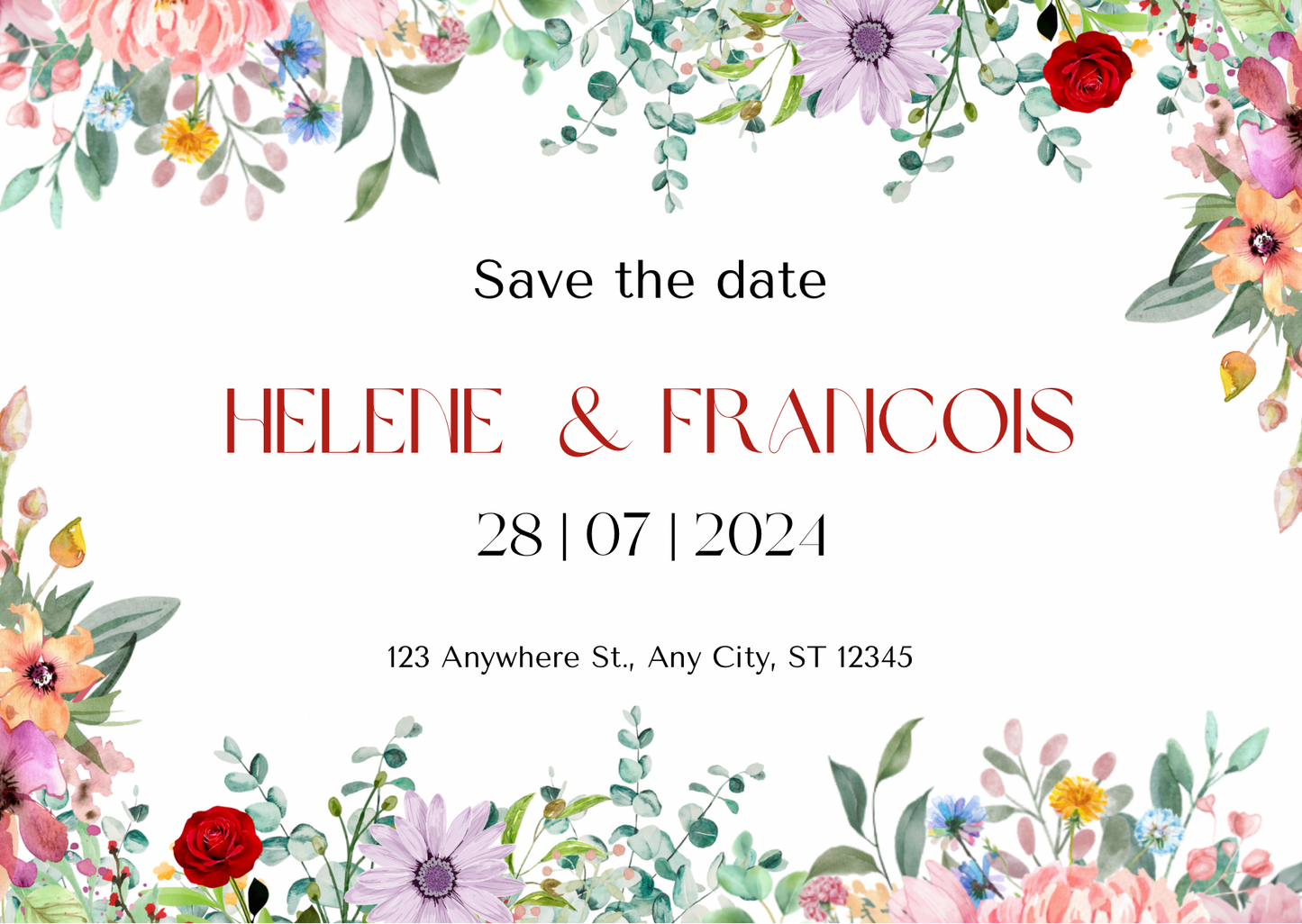 Wedding invitations eCard! Customisation & Instant win!