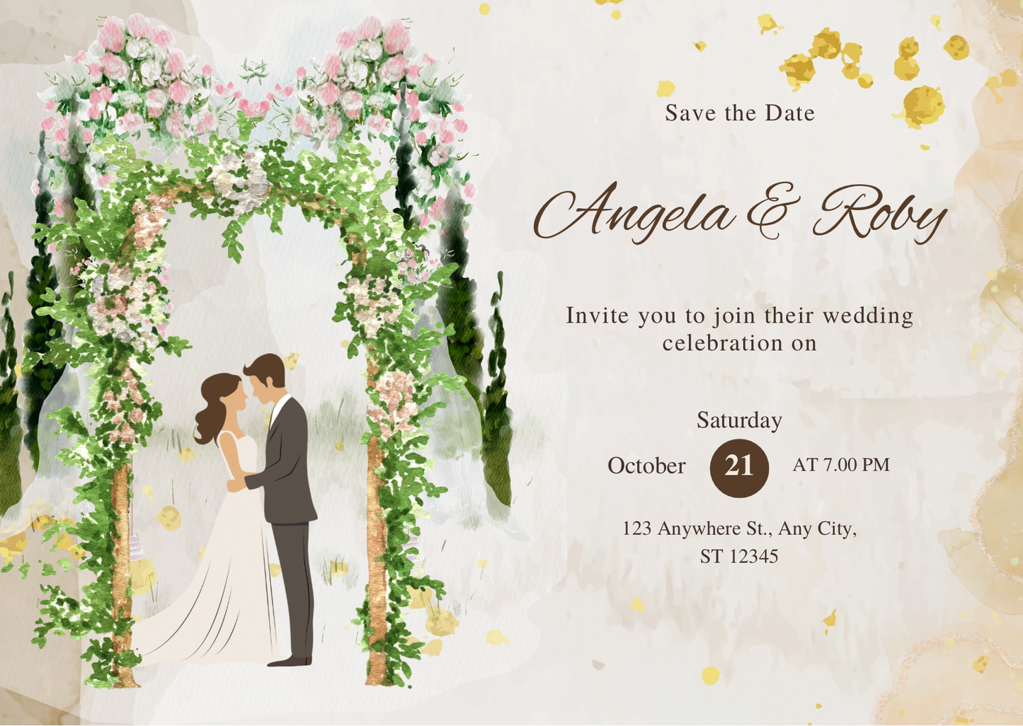 Wedding invitations eCard! Customisation & Instant win!