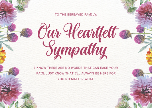Condolences eCard & Instant win!