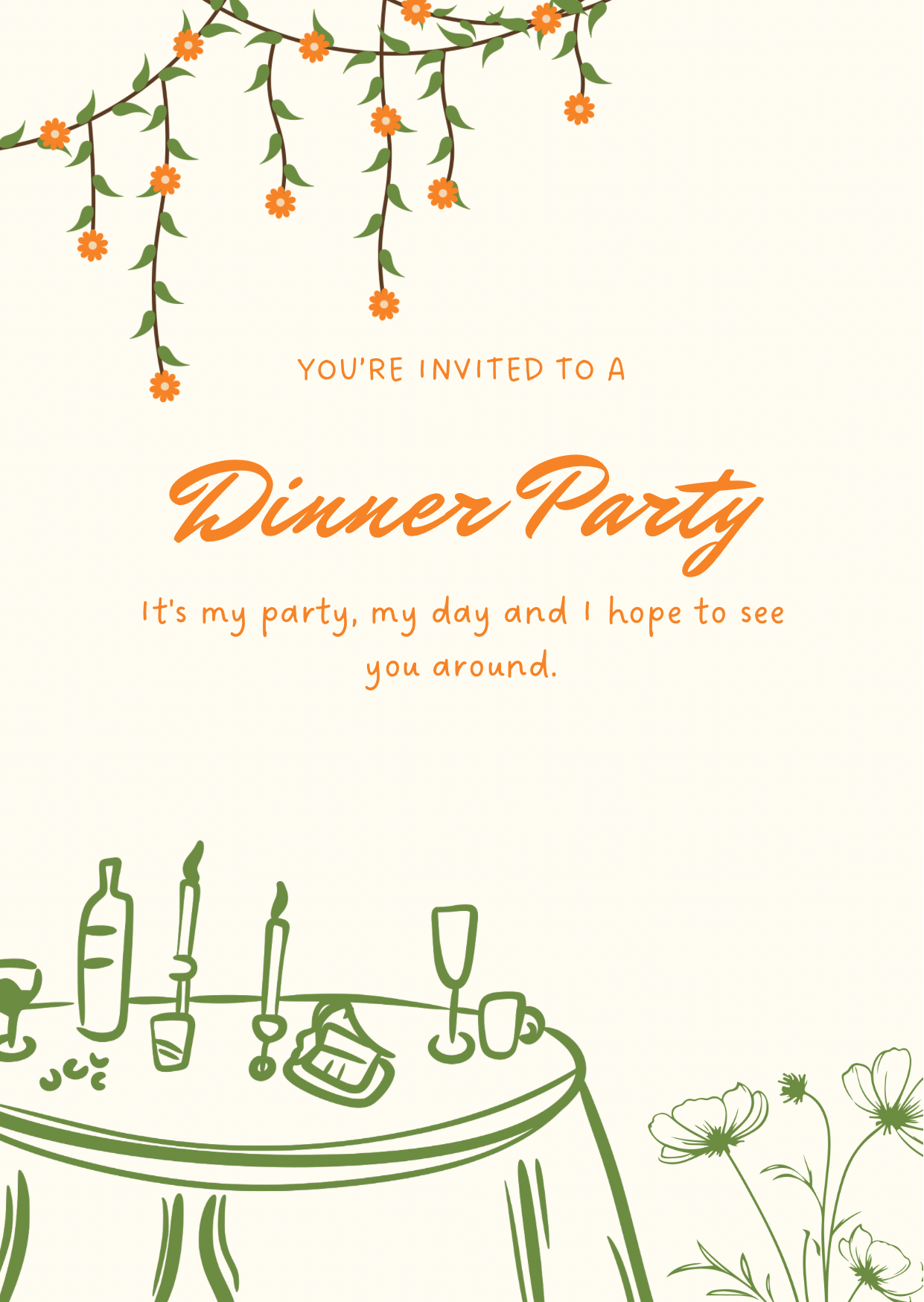 Dinner party eCard & Instant win!