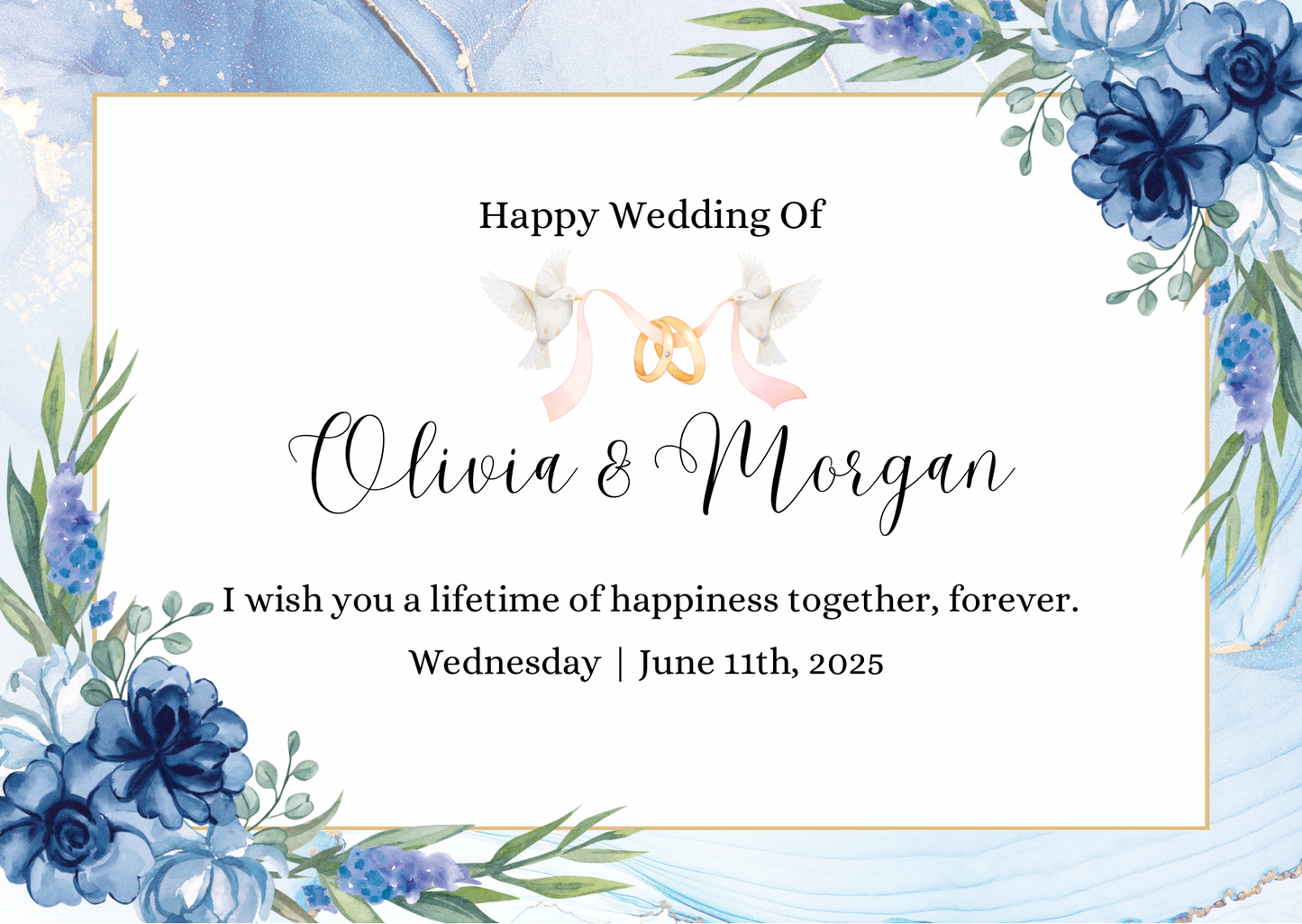 Wedding invitations eCard! Customisation & Instant win!
