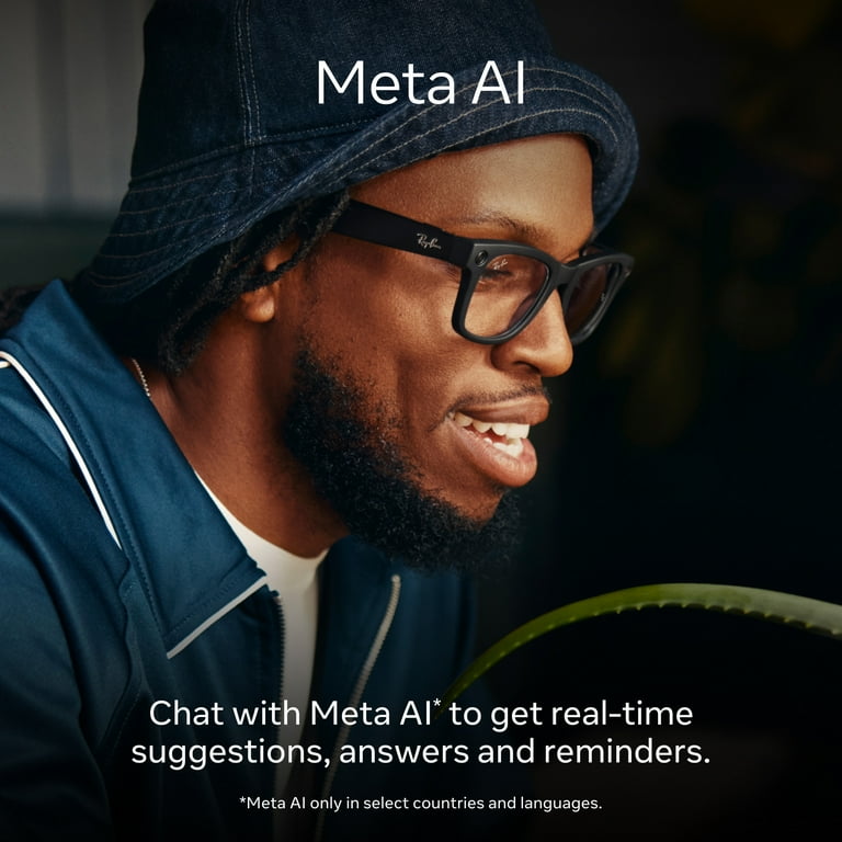 Love compliments eCard + Ray-Ban Meta, Skyler Glasses with Meta AI, Audio, Photo, Video Compatibility, Shiny Black, Polarized Green Lenses, Regular Fit, random giveaway.