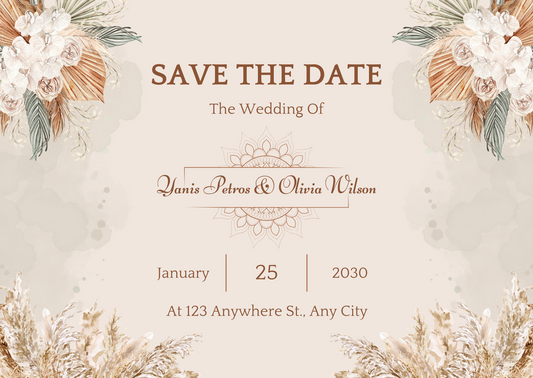 Wedding invitations eCard! Customisation & Instant win!