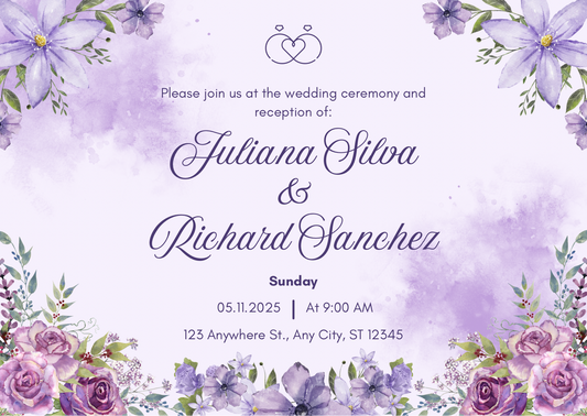Wedding invitations eCard! Customisation & Instant win!