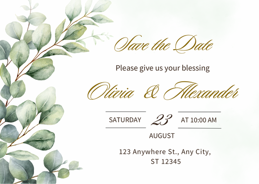 Wedding invitations eCard! Customisation & Instant win!