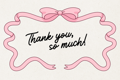 Thank You eCard + Random mystery giveaway