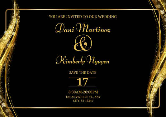 Wedding invitations eCard! Customisation & Instant win!