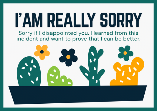 Apology eCard & Instant win!